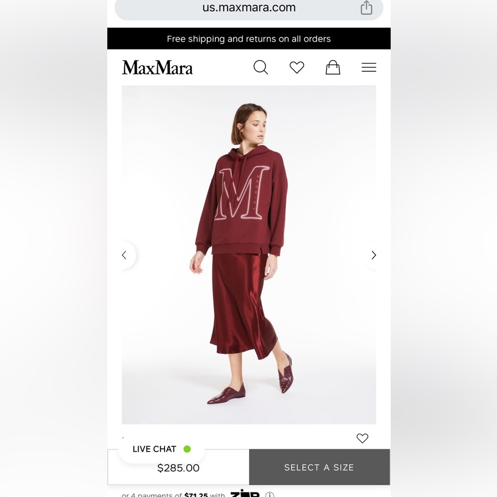 Max Mara Leisure Italian Skirt in Crème